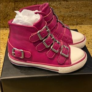 Ash kids VAVA leather sneaker high top MSRP $150